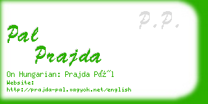 pal prajda business card